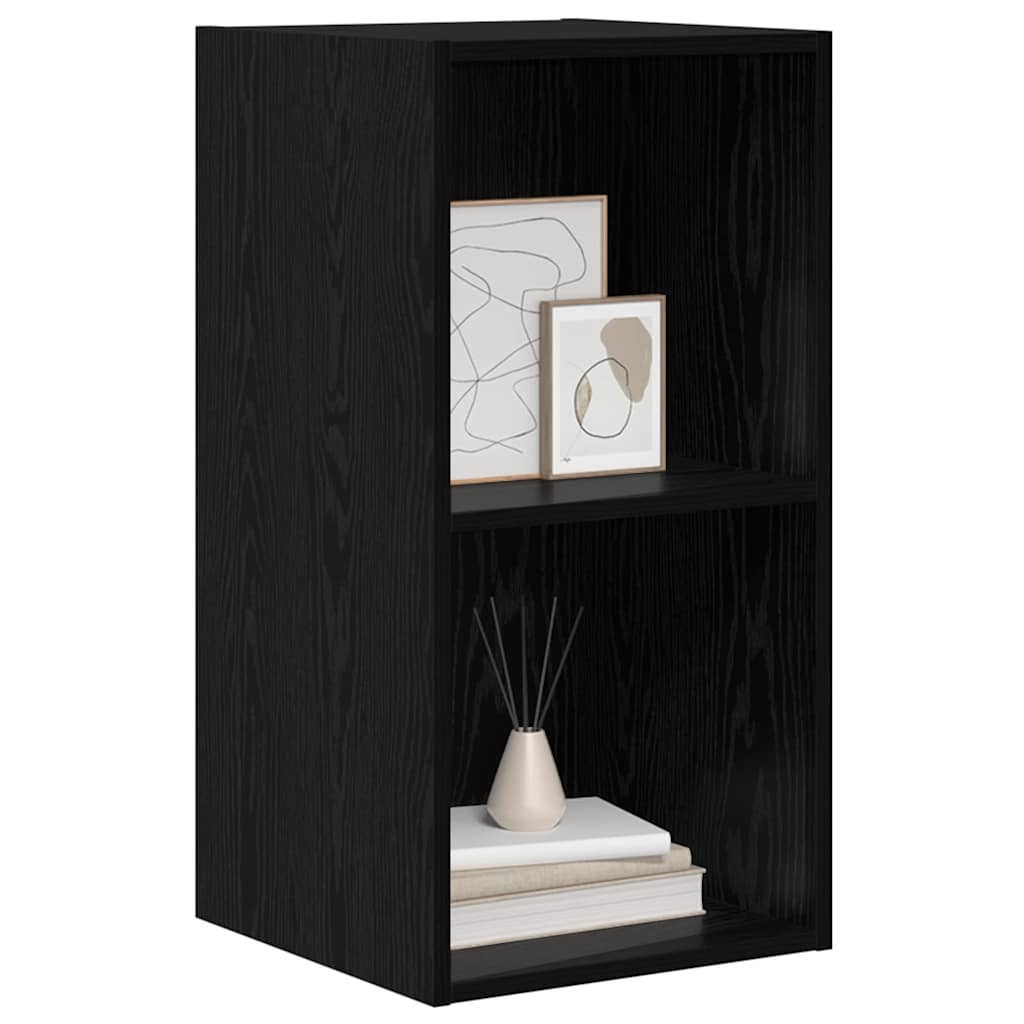 vidaXL TV-Schrankset Wandmontiert Schwarz Eichen-Optik 37 x 37 x 72 cm