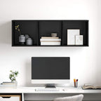 vidaXL TV-Schrankset Schwarz Eichen-Optik 37 x 37 x 107 cm