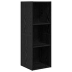vidaXL TV-Schrankset Schwarz Eichen-Optik 37 x 37 x 107 cm