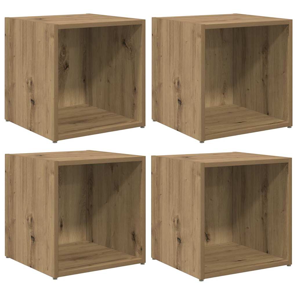 vidaXL TV-Schrankset 4 pcs Artisan-Eiche 37 x 35 x 37,5 cm