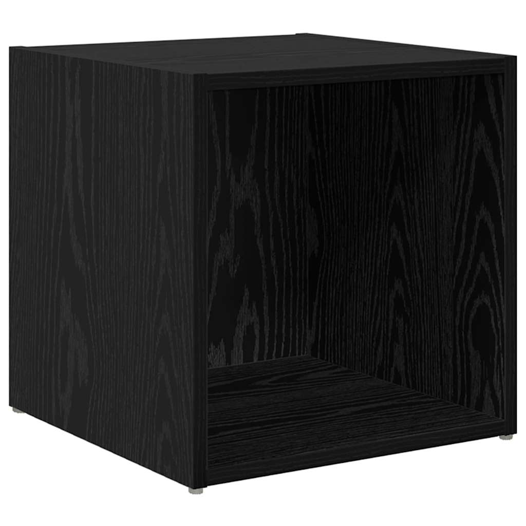 vidaXL TV-Schrankset 2 pcs 37 x 35 x 37,5 cm Schwarz Holzwerkstoff