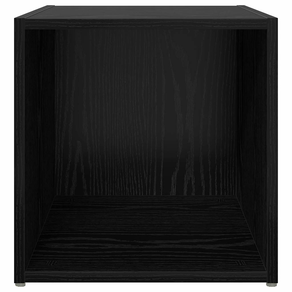vidaXL TV-Schrankset 2 pcs 37 x 35 x 37,5 cm Schwarz Holzwerkstoff