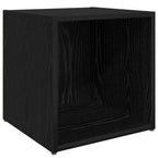 vidaXL TV-Schrankset 4 pcs Schwarz 37 x 35 x 37,5 cm Holzwerkstoff