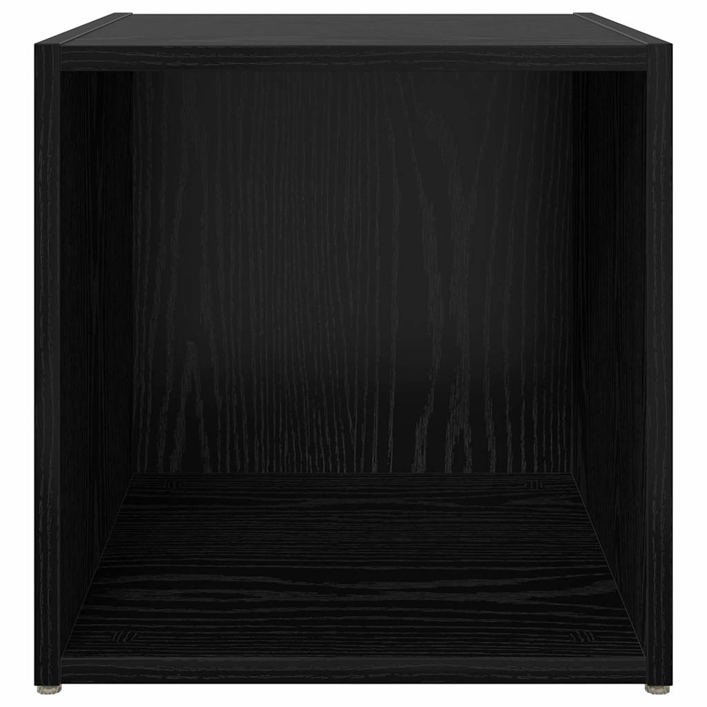vidaXL TV-Schrankset 4 pcs Schwarz 37 x 35 x 37,5 cm Holzwerkstoff