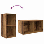 vidaXL TV-Schrankset Wandmontiert Braun 72 x 35 x 37 cm Holzwerkstoff