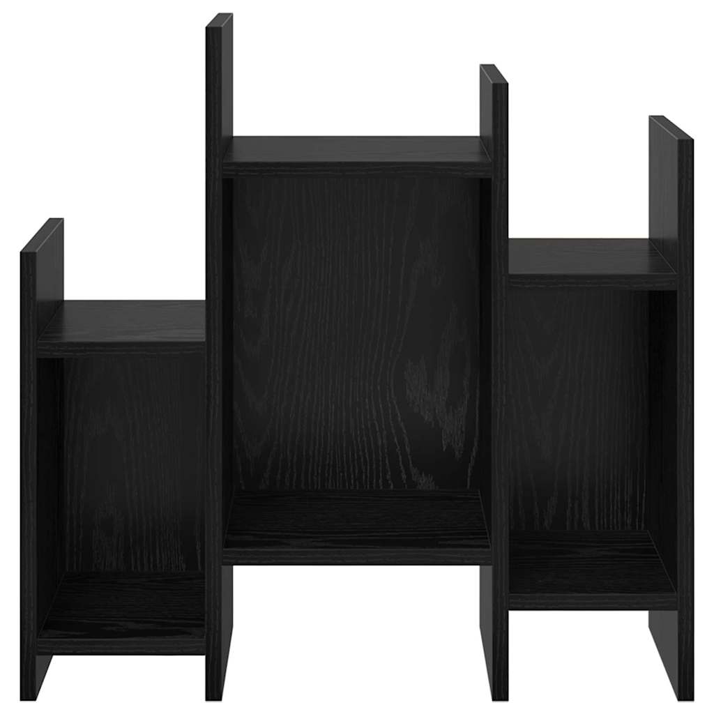 vidaXL Seitenschrank Schwarz Eichen-Optik 60 x 26 x 60 cm