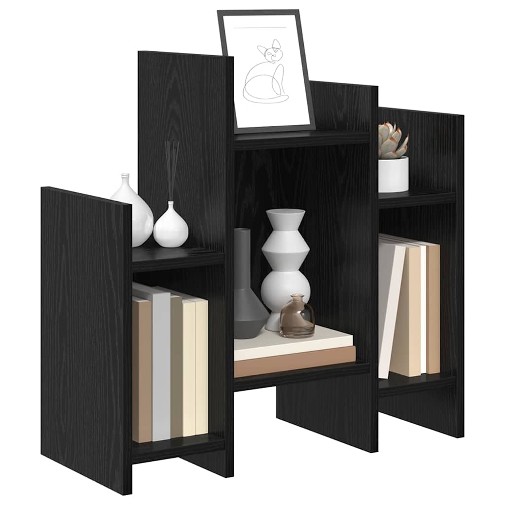 vidaXL Seitenschrank Schwarz Eichen-Optik 60 x 26 x 60 cm