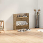 vidaXL Schuhschrank Artisan-Eiche 60 x 18 x 60 cm Holzwerkstoff