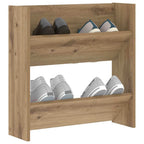 vidaXL Schuhschrank Artisan-Eiche 60 x 18 x 60 cm Holzwerkstoff