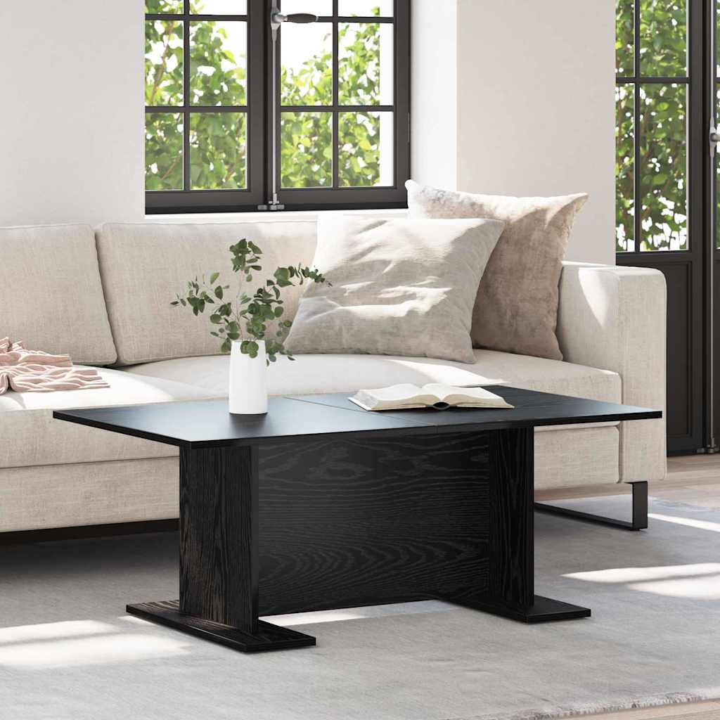 vidaXL Couchtisch Schwarz Eichen-Optik 103.5 x 60 x 40 cm