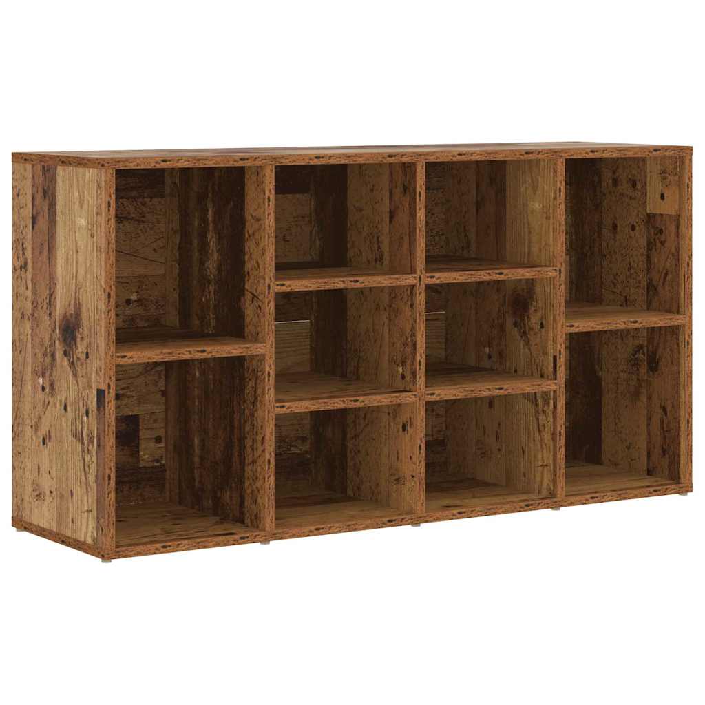vidaXL Schuhbank mit Regal Altholz 103 x 30 x 54,5 cm Holzwerkstoff