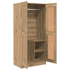 vidaXL Kleiderschrank mit Tür Kunsthandwerk Eiche 82,5 x 51,5 x 180 cm