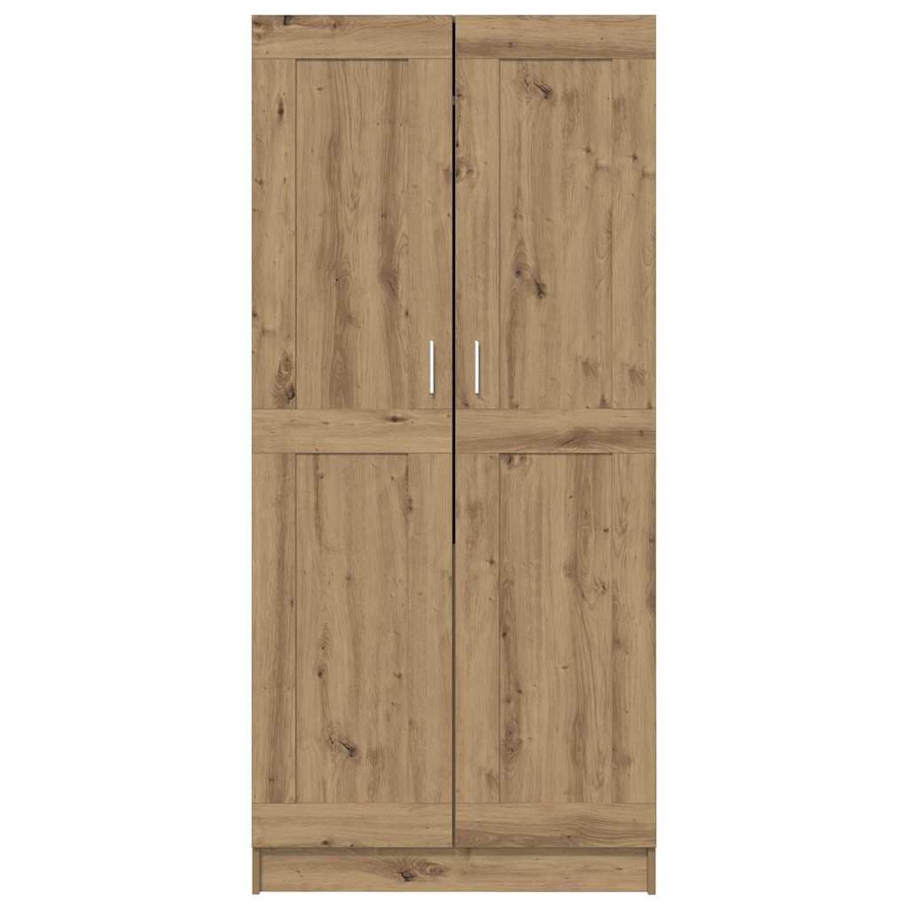 vidaXL Kleiderschrank mit Tür Kunsthandwerk Eiche 82,5 x 51,5 x 180 cm