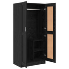 vidaXL Kleiderschrank Schwarz Eichen-Optik 82,5 x 51,5 x 180 cm