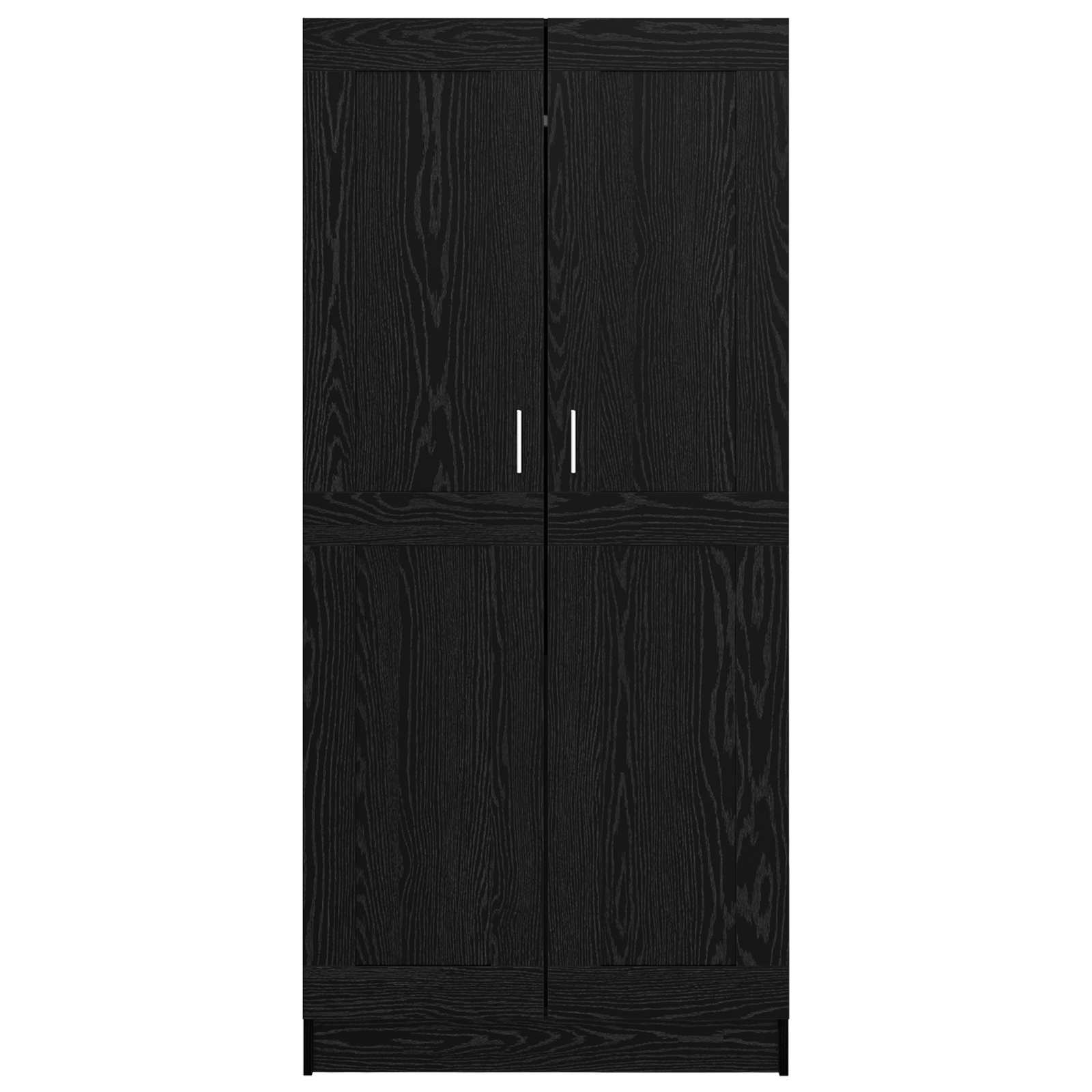 vidaXL Kleiderschrank Schwarz Eichen-Optik 82,5 x 51,5 x 180 cm