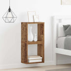 vidaXL Wandregale mit Regal Wandmontiert Altholz Holzwerkstoff