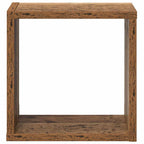 vidaXL Wandregale mit Regal Wandmontiert Altholz Holzwerkstoff