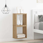 vidaXL Wandregale mit Regal 2 pcs Artisan-Eiche Holzwerkstoff