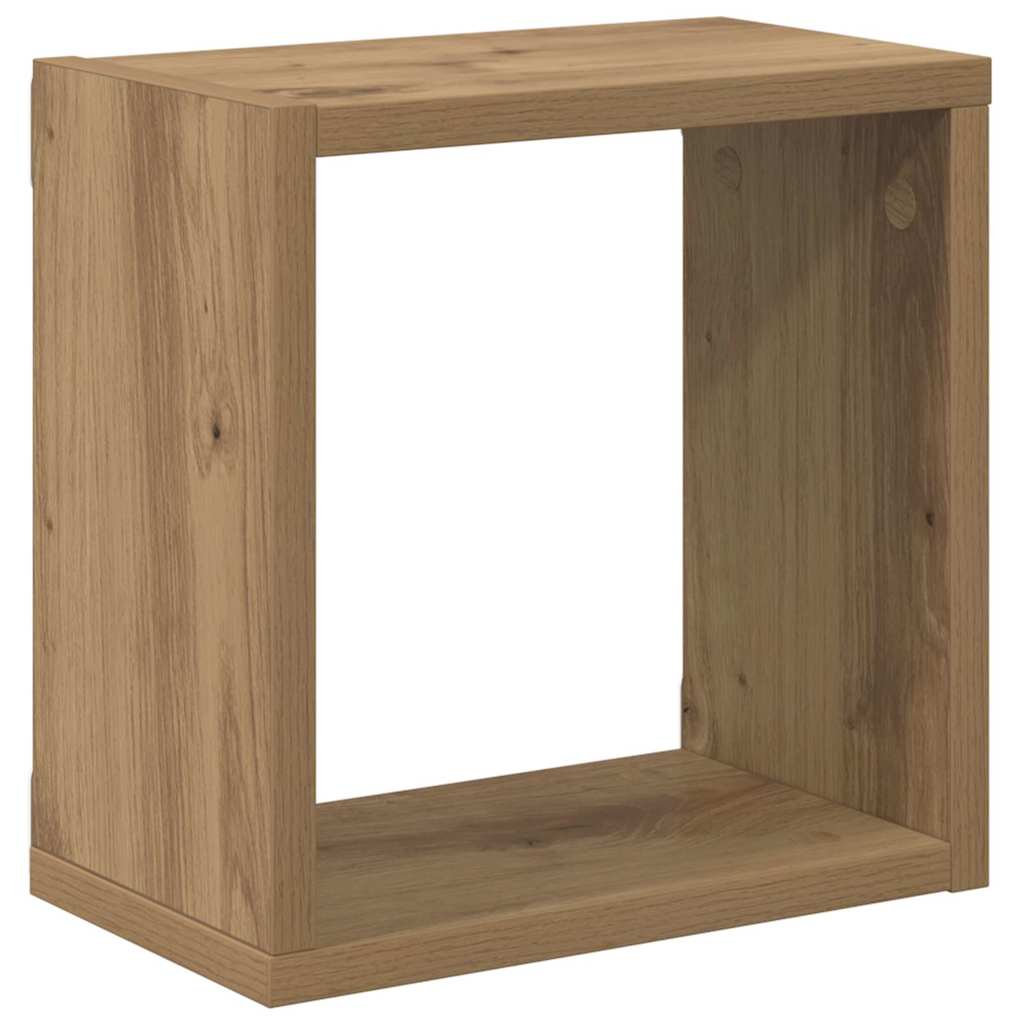 vidaXL Wandregale mit Regal 2 pcs Artisan-Eiche Holzwerkstoff