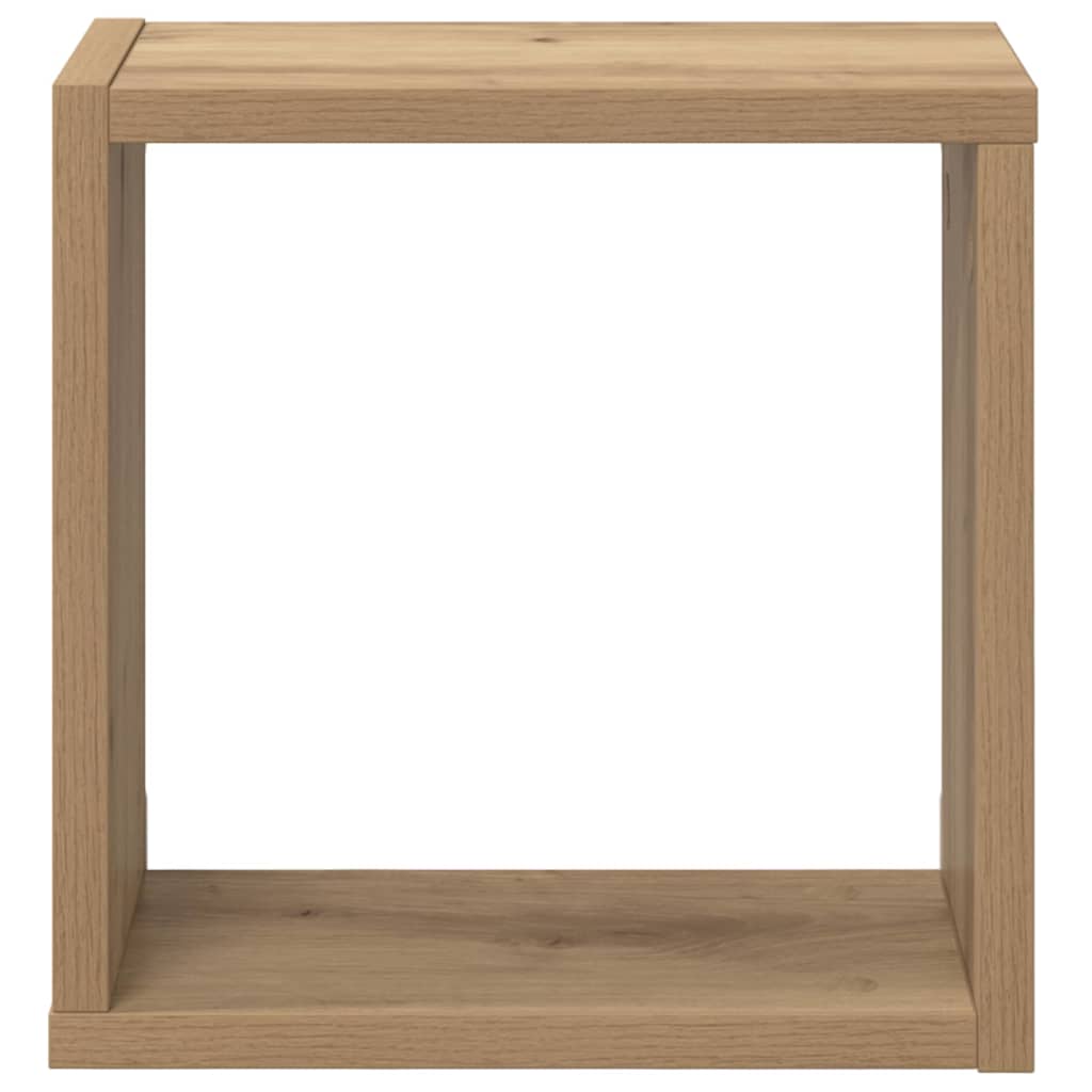 vidaXL Wandregale mit Regal 2 pcs Artisan-Eiche Holzwerkstoff