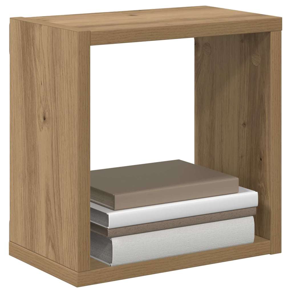 vidaXL Wandregale mit Regal 2 pcs Artisan-Eiche Holzwerkstoff