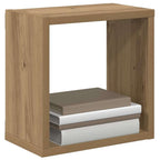 vidaXL Wandregale mit Regal 2 pcs Artisan-Eiche Holzwerkstoff
