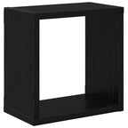 vidaXL Wandregale mit Regal 2 pcs Schwarz Eichen-Optik Holzwerkstoff