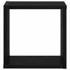 vidaXL Wandregale mit Regal 2 pcs Schwarz Eichen-Optik Holzwerkstoff