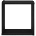 vidaXL Wandregale mit Regal 4 pcs Schwarz Eichen-Optik Holzwerkstoff