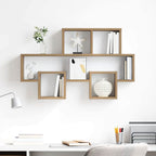 vidaXL Wandregal mit Regal Artisan-Eiche 82 x 15 x 51 cm Holzwerkstoff