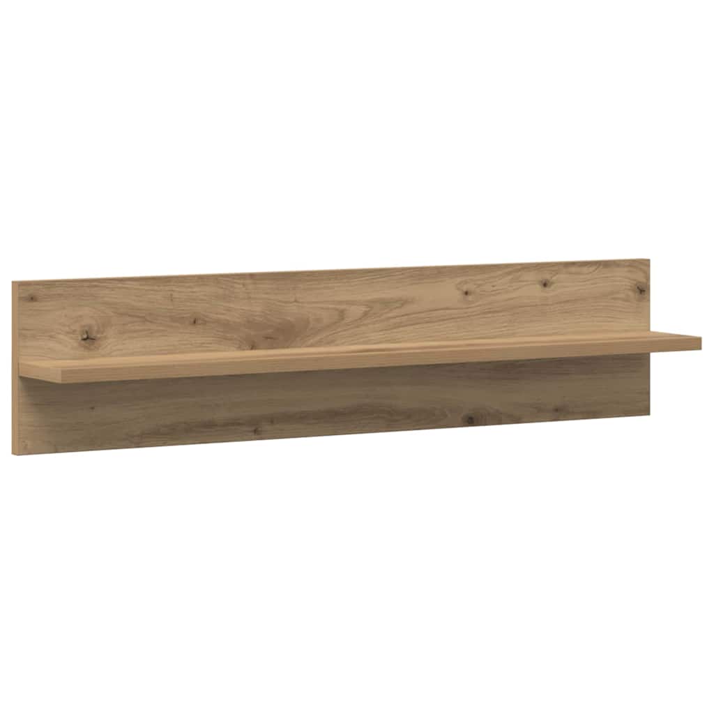 vidaXL Wandregal 2 pcs Artisan-Eiche 80 x 11,5 x 18 cm Holzwerkstoff