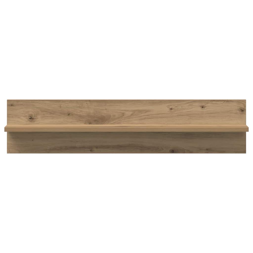 vidaXL Wandregal 2 pcs Artisan-Eiche 80 x 11,5 x 18 cm Holzwerkstoff