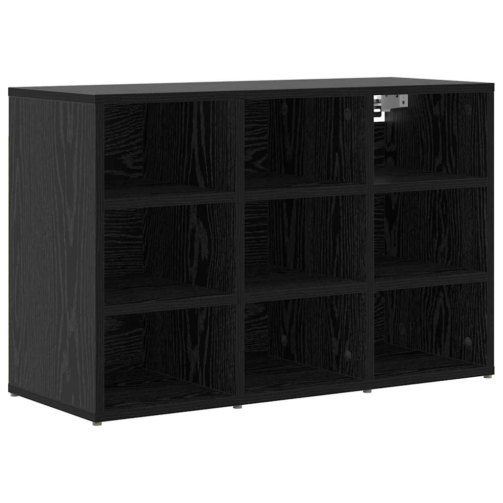 vidaXL Schuhschrank mit Regal Schwarz Eichen-Optik 77,5 x 30 x 51 cm