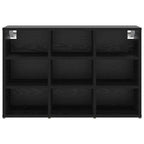 vidaXL Schuhschrank mit Regal Schwarz Eichen-Optik 77,5 x 30 x 51 cm