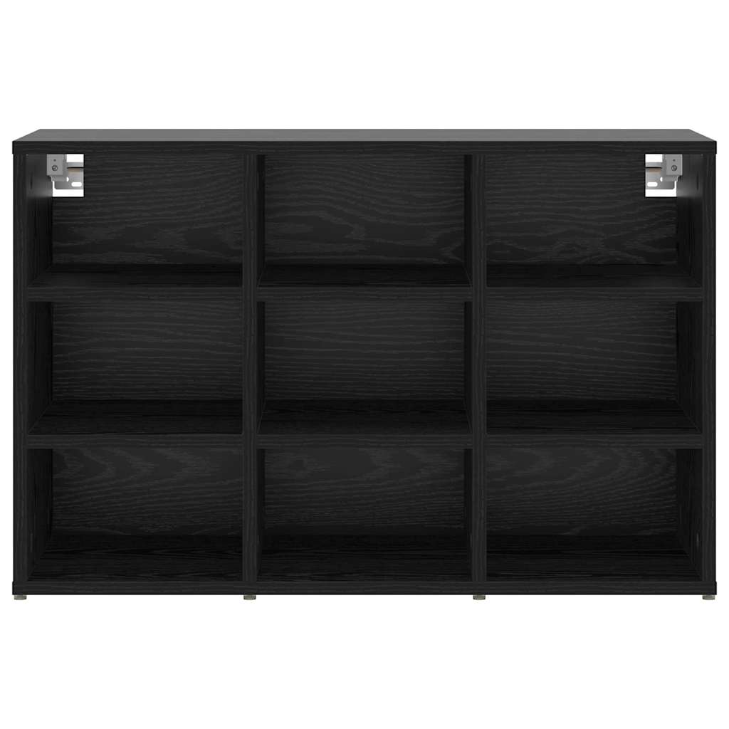 vidaXL Schuhschrank mit Regal Schwarz Eichen-Optik 77,5 x 30 x 51 cm