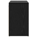 vidaXL Schuhschrank mit Regal Schwarz Eichen-Optik 77,5 x 30 x 51 cm