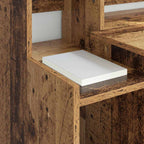 vidaXL Schreibtisch mit Regal Altholz 97 x 45 x 90 cm Holzwerkstoff
