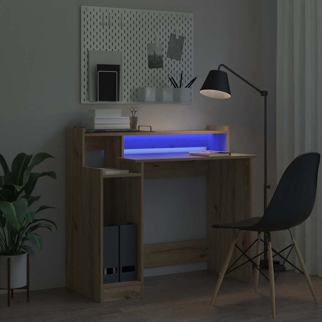 vidaXL Schreibtisch Artisan-Eiche 97 x 45 x 90 cm Holzwerkstoff