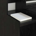 vidaXL Schreibtisch Schwarz Eichen-Optik 97 x 45 x 90 cm Holzwerkstoff