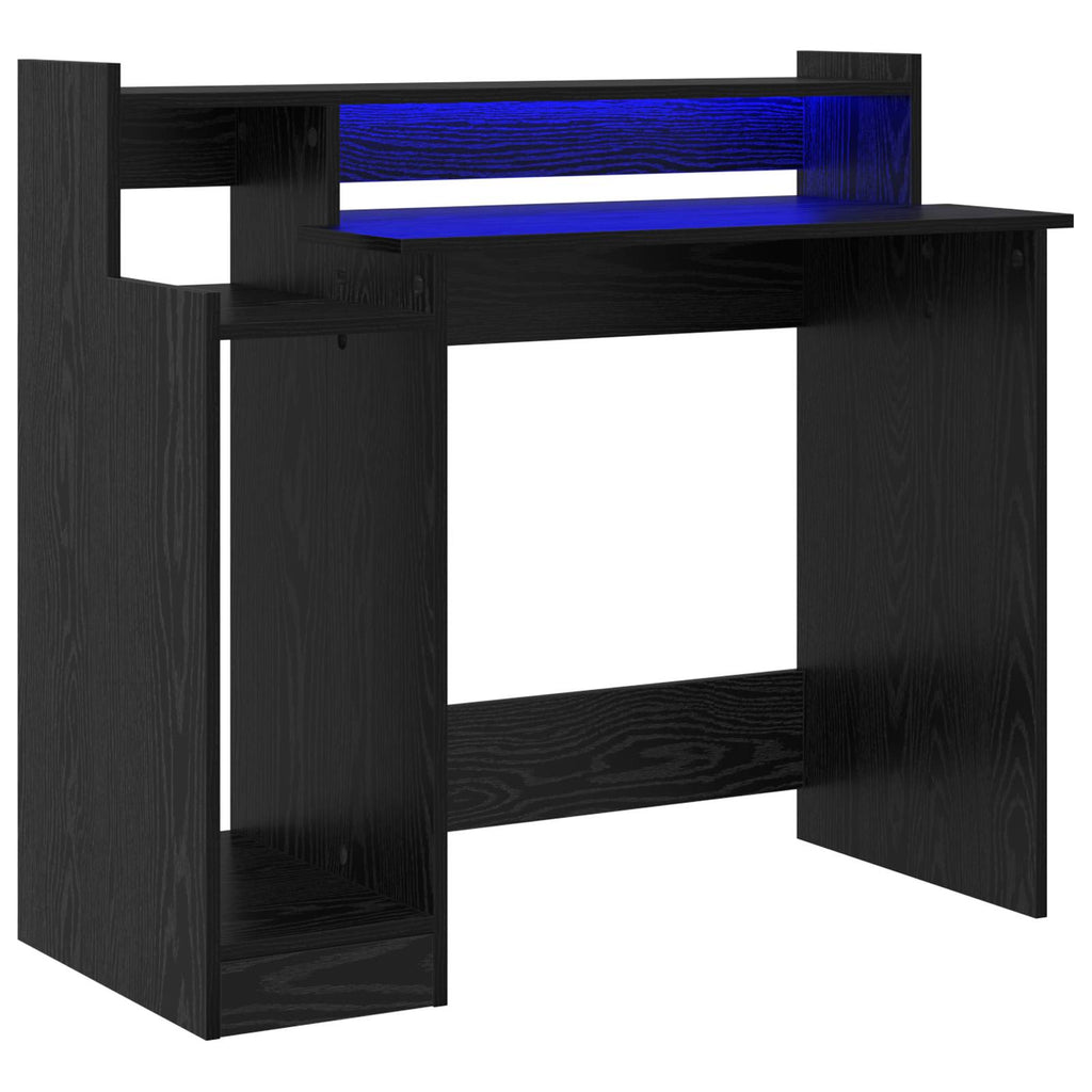 vidaXL Schreibtisch Schwarz Eichen-Optik 97 x 45 x 90 cm Holzwerkstoff