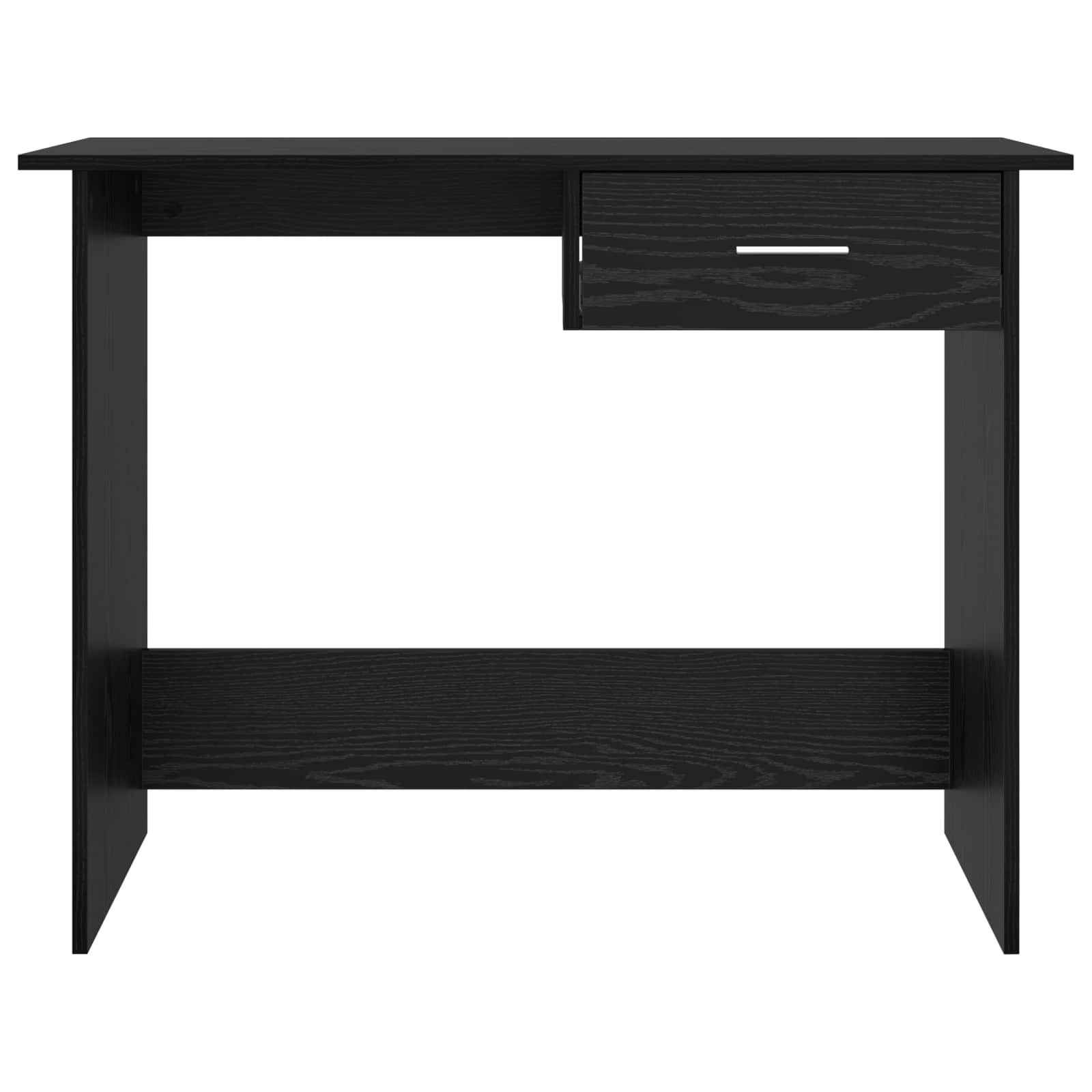 vidaXL Schreibtisch mit Speicher Schwarz Eichen-Optik 100 x 50 x 76 cm