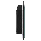vidaXL Spiegel Schwarz Eichen-Optik 90 x 8,5 x 37 cm Holzwerkstoff