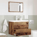 vidaXL Badezimmermöbel-Set 2 pcs Altholz Sperrholz und Metall