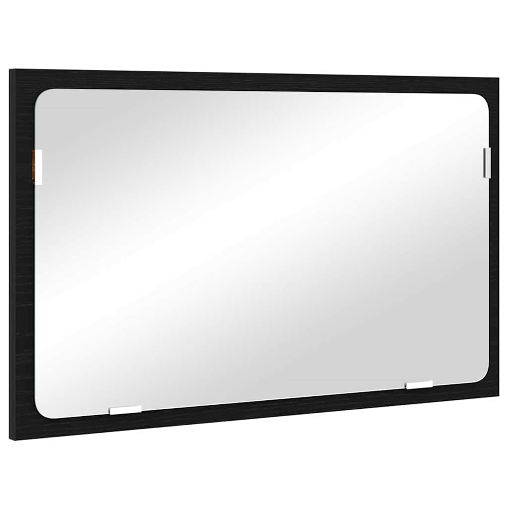 vidaXL Badezimmermöbel-Set mit Schubladen 2 pcs Schwarz Eichen-Optik