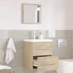vidaXL Badezimmermöbel-Set mit Schubladen Braun 41 x 38,5 x 48 cm