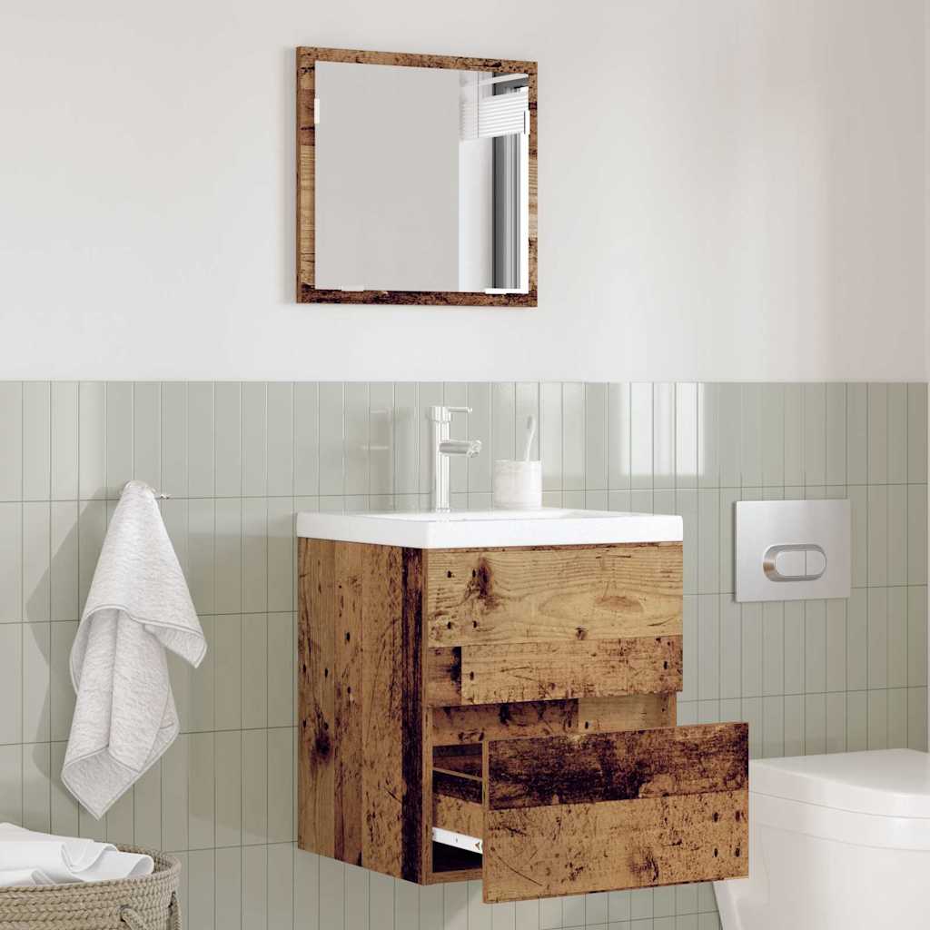 vidaXL Badezimmerschrank Altholz 41 x 38,5 x 45 cm Holzwerkstoff