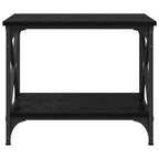 vidaXL Beistelltisch Schwarz Eichen-Optik 55 x 38 x 45 cm