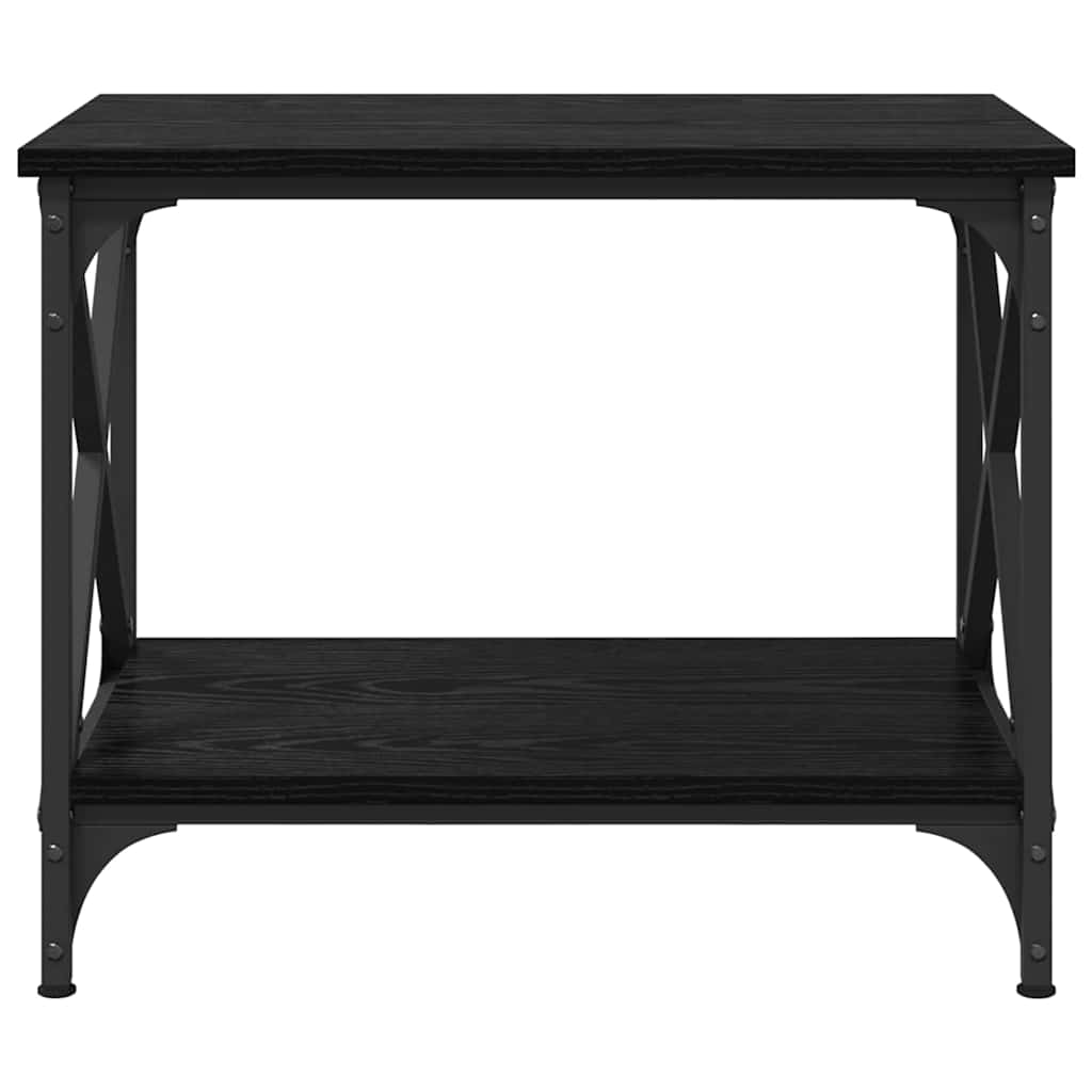 vidaXL Beistelltisch Schwarz Eichen-Optik 55 x 38 x 45 cm