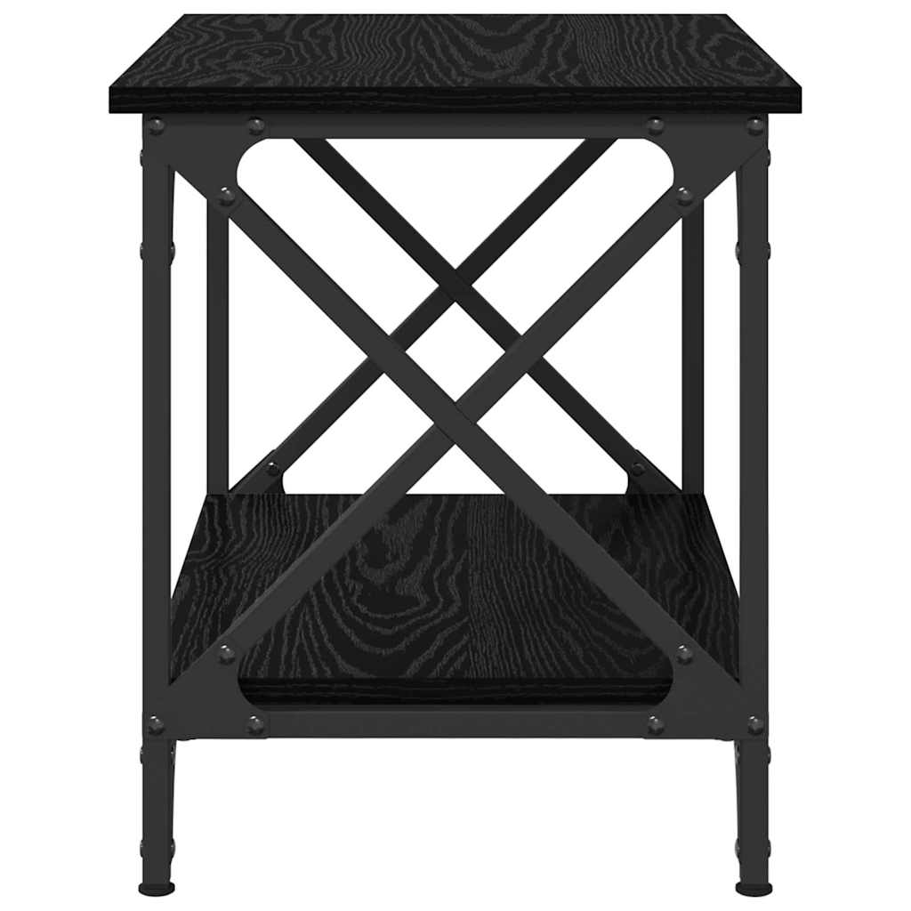 vidaXL Beistelltisch Schwarz Eichen-Optik 55 x 38 x 45 cm