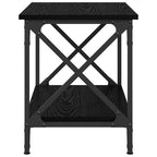 vidaXL Beistelltisch Schwarz Eichen-Optik 55 x 38 x 45 cm